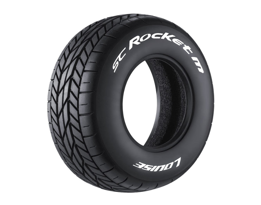 Louise R/C SC-Rocket M Oval Track 1/10 Short Course Tires, Unmounted LT3228VI (ONLINE ORDER ONLY)