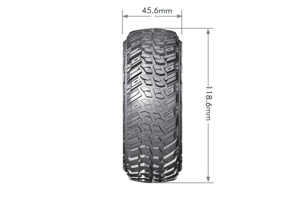 Louise R/C CR-Griffin 1/10 1.9" Crawler Tires, Super Soft, Front/Rear (2) LT3230VI (ONLINE ORDER ONLY)