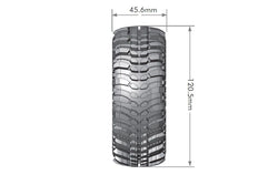 Louise R/C CR-Champ 1/10 1.9" Crawler Tires, 12mm Hex, Super Soft, Mounted on Black Chrome Rim, Front/Rear (2) LT3231VBC (ONLINE ORDER ONLY)