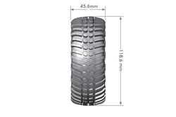 Louise R/C CR-Ardent 1/10 1.9" Crawler Tires, 12mm Hex, Super Soft, Mounted on Black Chrome Rim, Front/Rear (2) LT3232VBC (ONLINE ORDER ONLY)
