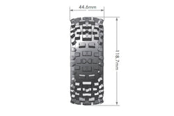 Louise R/C B-Ulldoze 1/8 Off-Road Buggy Tires, 17mm Hex, Mounted on Black Spoke Rim, Soft, Front/Rear (2) LT324SB (ONLINE ORDER ONLY)