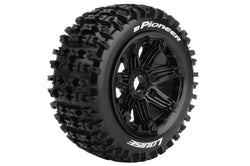 Louise R/C B-Pioneer 1/5 Off Road Buggy Tires, 24mm Hex, Mounted on Black Rims LT3267B (ONLINE ORDER ONLY)