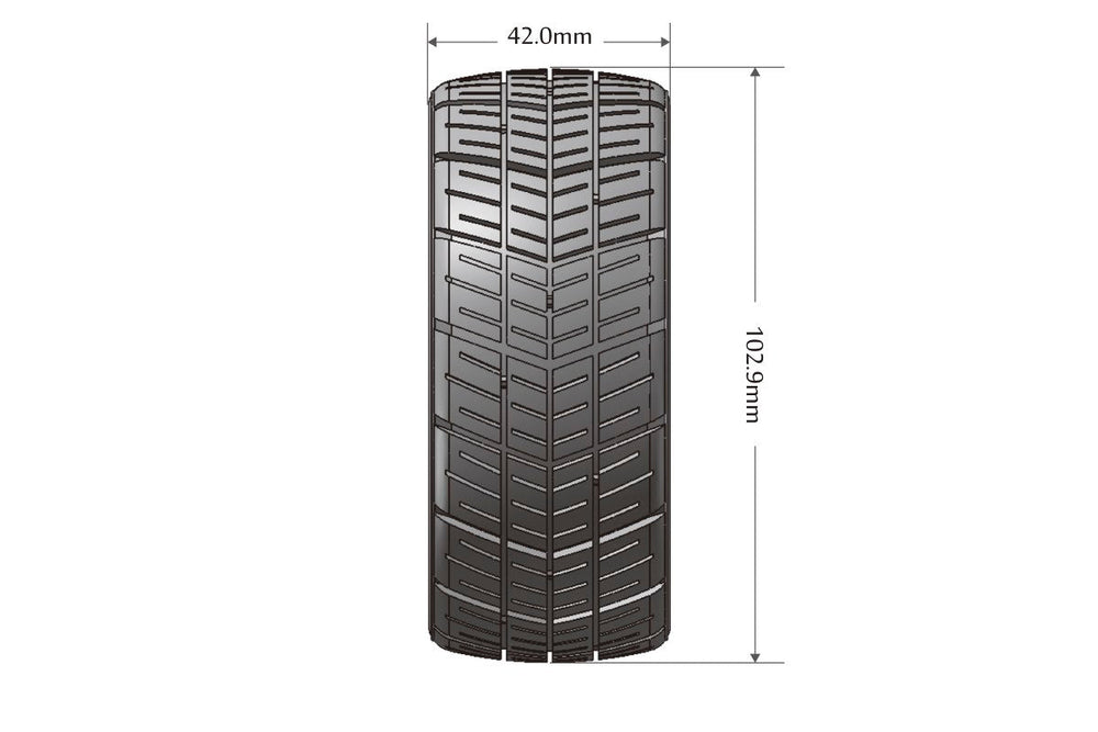 Louise R/C MFT GT-Shiv 1/8 GT Tires, 17mm Hex, Soft, Mounted on Black Spoke Rim, Front/Rear (2) LT3284SB (ONLINE ORDER ONLY)