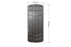 Louise R/C MFT GT-Shiv 1/8 GT Tires, 17mm Hex, Soft, Mounted on Black Spoke Rim, Front/Rear (2) LT3284SB (ONLINE ORDER ONLY)