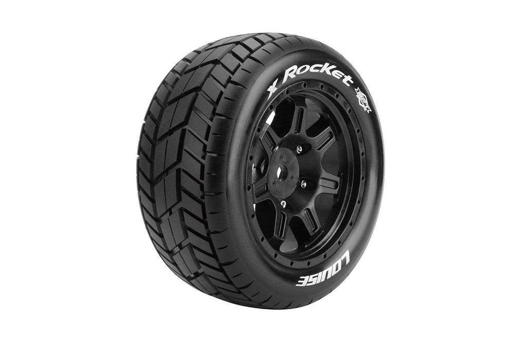 Louise R/C MFT X-Rocket X-MAXX XRT Sport Monster Truck Tires Mounted 24mm Hex (2) LT3295B (ONLINE ORDER ONLY)