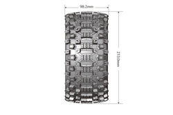 Louise RC MFT X-Uphill Monster Truck Belted Tires Mounted 24mm Hex Arrma Kraton 8S (2) LT3297BM (ONLINE ORDER ONLY)