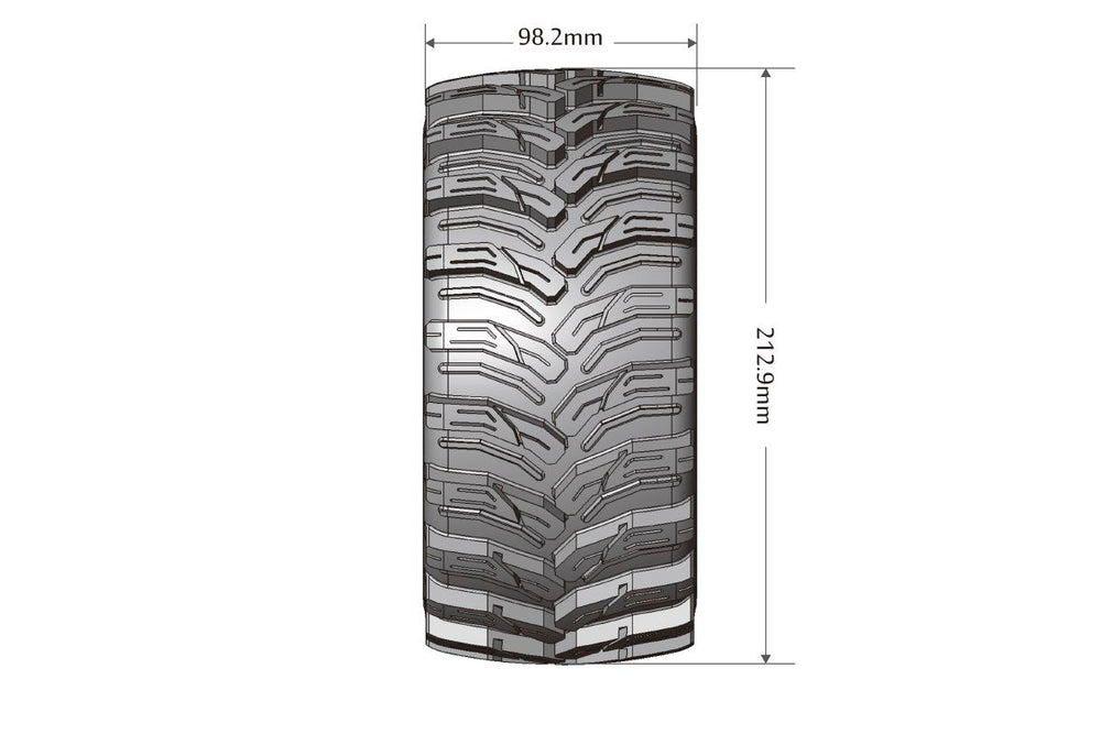 Louise RC MFT X-Cyclone Monster Truck Belted Tires Mounted 24mm Hex Arrma Kraton 8S (2) LT3298BM (ONLINE ORDER ONLY)