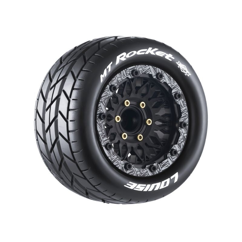 Louise RC MT-Rocket Soft 1/10 2.8 Monster Truck Belted MFT Tires Bead Lock Wheels 12mm, 14mm and 17mm hex LT3275SX (ONLINE ORDER ONLY)