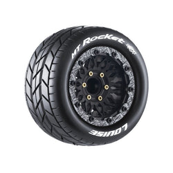 Louise RC MT-Rocket Soft 1/10 2.8 Monster Truck Belted MFT Tires Bead Lock Wheels 12mm, 14mm and 17mm hex LT3275SX (ONLINE ORDER ONLY)