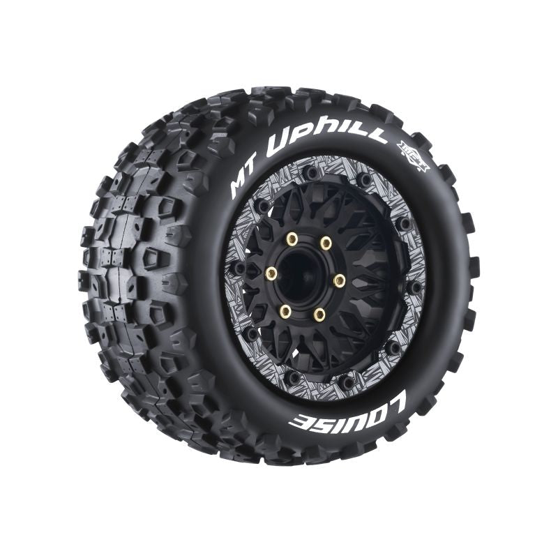 Louise RC MT-Uphill Soft 1/10 2.8 Monster Truck Belted MFT Tires Bead Lock Wheels 12mm, 14mm and 17mm hex LOULT3309SX (ONLINE ORDER ONLY)