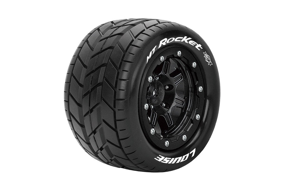 Louise MT-ROCKET Traxxas Maxx Sport Belted MFT Tires Bead-Lock 2.8 Rims 1/2-Offset Hex 17mm (2) (ONLINE ORDER ONLY)