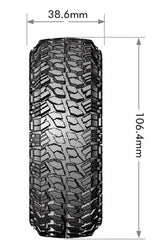 Louise R/C CR-Griffin 1/10 1.9" Crawler Class 1 Tires, Super Soft, (2) LT3344VI (ONLINE ORDER ONLY)