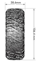 Louise R/C CR-Mallet 1/10  1.0" Crawler Class 1 Tires, 7mm Hex, Super (2) LT3346VI (ONLINE ORDER ONLY)