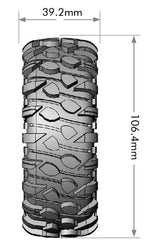 Louise R/C CR-Rowdy 1/10 1.9" Crawler Class 1 Tires, Super Soft, (2) LT3347VI (ONLINE ORDER ONLY)