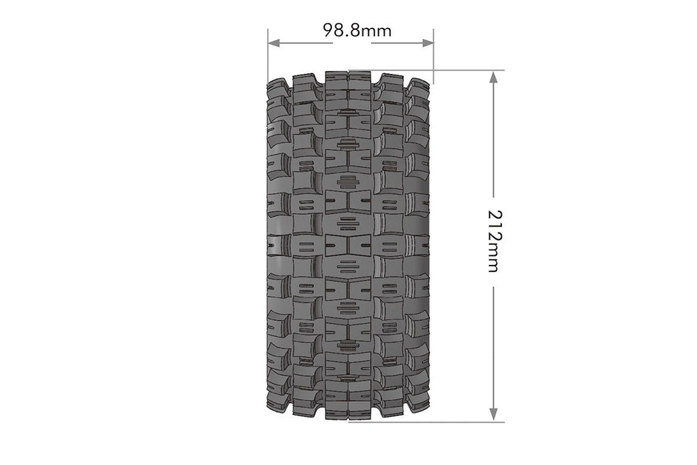 Louise R/C MFT X-Mcross X-MAXX XRT Sport Monster Truck Tires, 24mm Hex, (2) LT3352B (ONLINE ORDER ONLY)