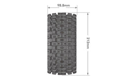 Louise R/C MFT X-Mcross X-MAXX XRT Sport Monster Truck Tires, 24mm Hex, (2) LT3352B (ONLINE ORDER ONLY)