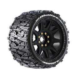 Louise R/C MT-Mallet Speed 1/8 Monster Truck Belted Tires Mounted Low Profile 17mm Hex 0" & 1/2" Offset (2) LT3355SB (ONLINE ORDER ONLY)