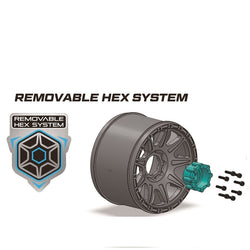 Louise R/C MT-Uphill Speed 1/8 3.2 Monster Truck Belted Tires Mounted Low Profile 17mm Hex 0" & 1/2" Offset (2) LT3354SB (ONLINE ORDER ONLY)