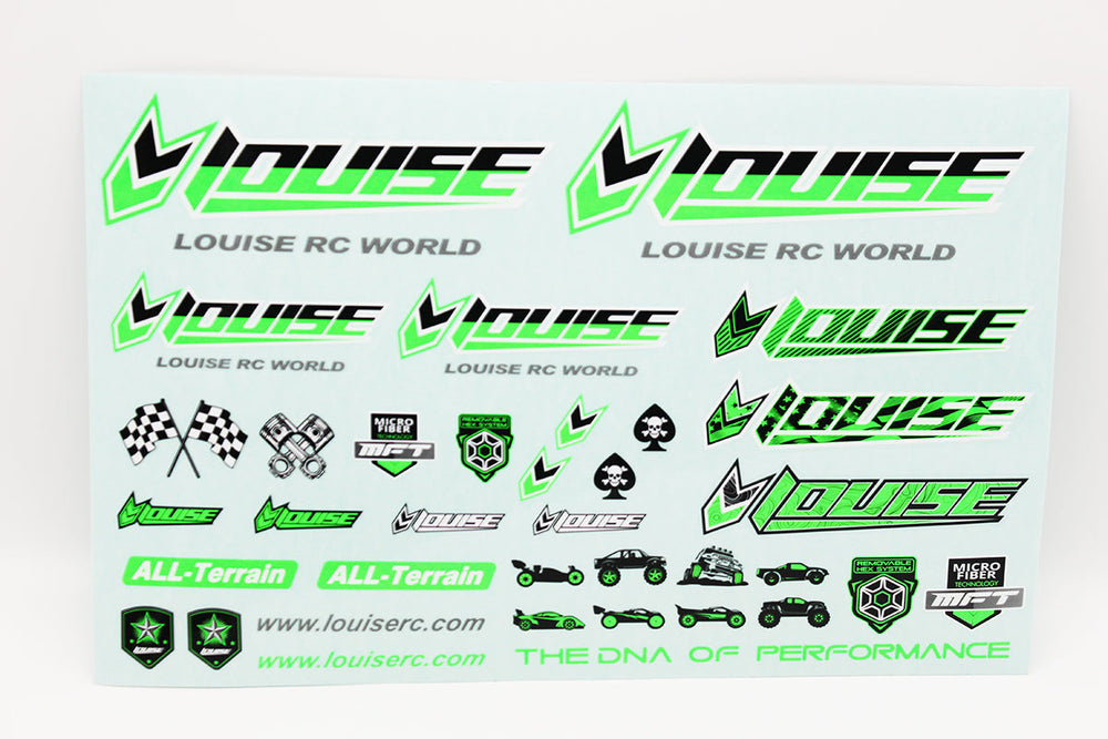 Louise R/C Louise RC Sticker Sheet-Green  LT3373G (ONLINE ORDER ONLY)
