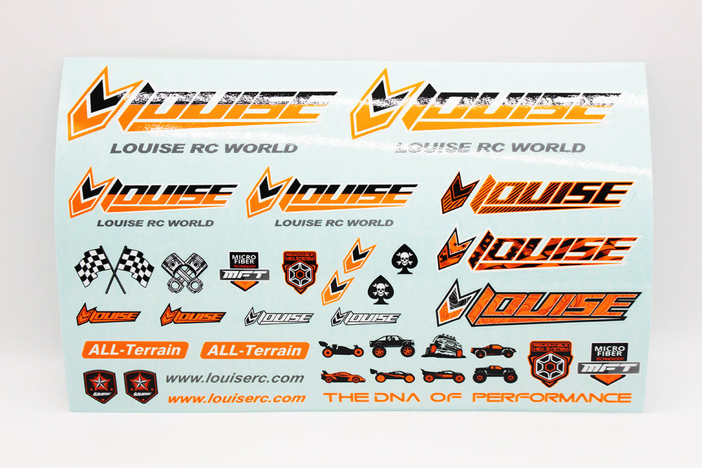 Louise R/C Louise RC Sticker Sheet-Orange  LT3373O (ONLINE ORDER ONLY)