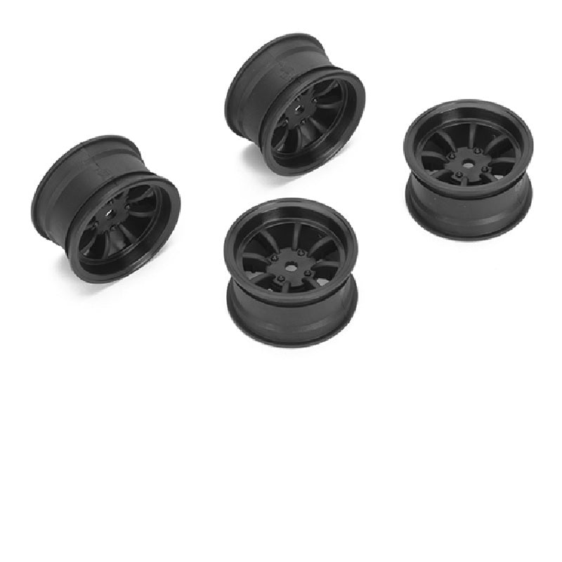 Louise R/C 8 Spoke Wheel +4mm (Black), for LMX NBA265 (ONLINE ORDER ONLY)