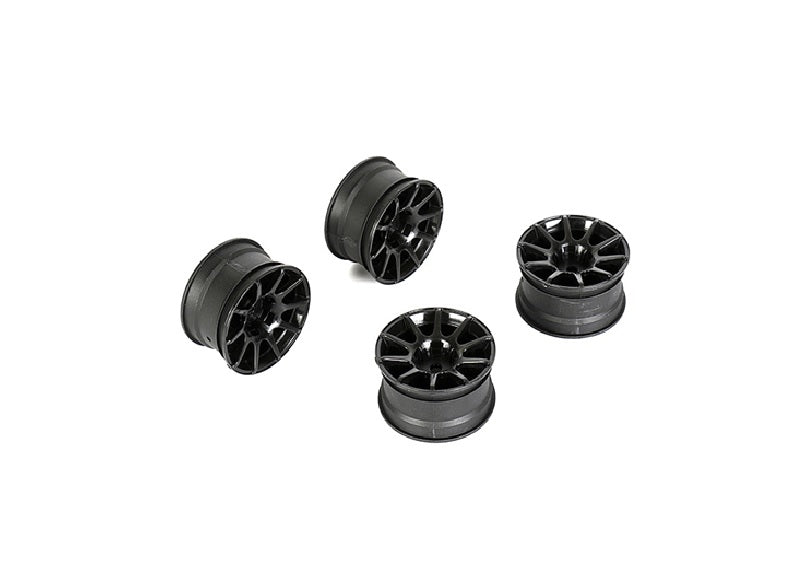 Louise R/C 10 Spoke Wheel +4mm (Black), for LMX NBA320 (ONLINE ORDER ONLY)
