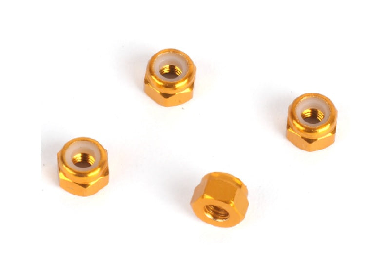 Louise R/C M3 Nylon Lock Nut (4pcs), Fits LDX Drift, LRX Rally, LTX NBA351 (ONLINE ORDER ONLY)