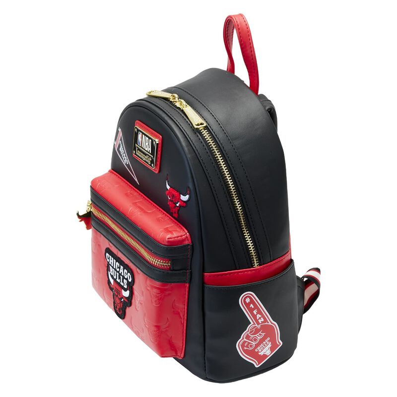 NBA Chicago Bulls Patch Icons Mini Backpack by Loungefly (Online Order Only)