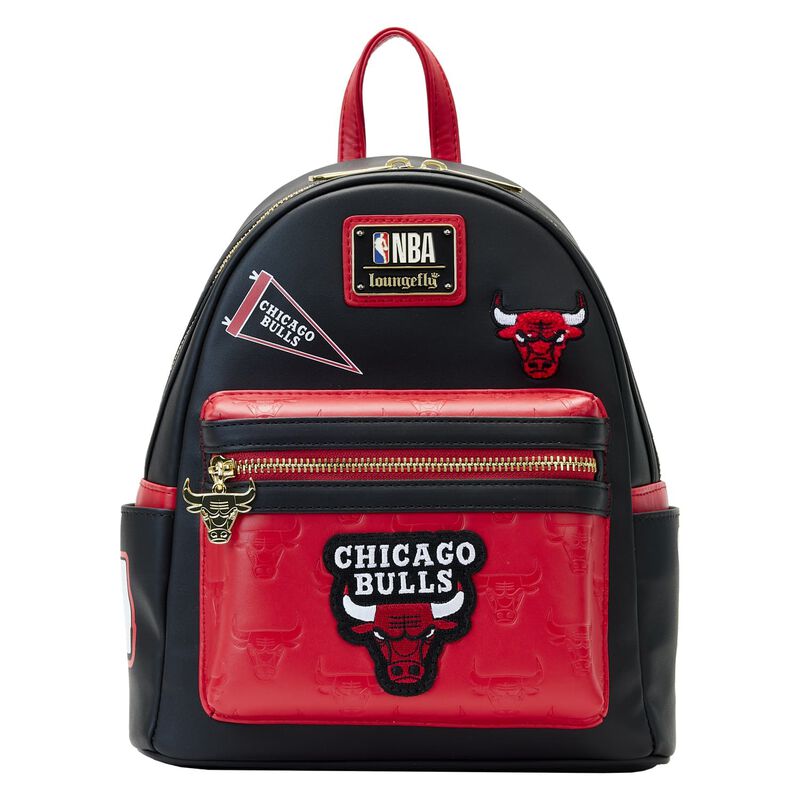 NBA Chicago Bulls Patch Icons Mini Backpack by Loungefly (Online Order Only)
