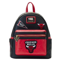 NBA Chicago Bulls Patch Icons Mini Backpack by Loungefly (Online Order Only)