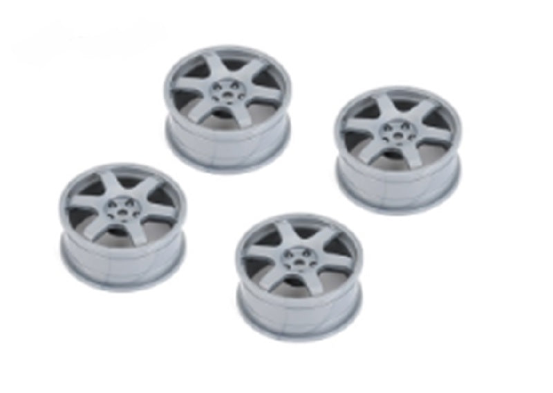 Louise R/C 6 Spoke Wheel Gray / 24mm (ET-0mm), Fits LDX Drift, LRX NHA482 (ONLINE ORDER ONLY)