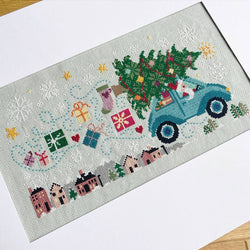 Driving Home for Christmas Cross Stitch Kit – Love Poppet Winter Stitch-Along (ONLINE ORDER ONLY)