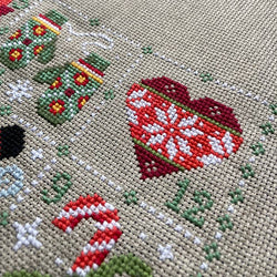 Feeling Festive Advent Printed Cross Stitch Pattern – Love Poppet Christmas Design (ONLINE ORDER ONLY)
