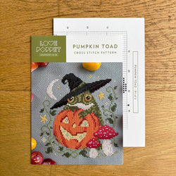 Love Poppet – Pumpkin Toad Cross Stitch Kit (ONLINE ORDER ONLY)