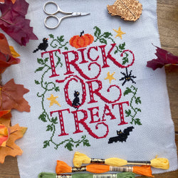 Love Poppet – Trick or Treat Cross Stitch Kit (ONLINE ORDER ONLY)
