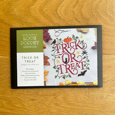 Love Poppet – Trick or Treat Cross Stitch Kit (ONLINE ORDER ONLY)