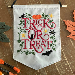 Love Poppet – Trick or Treat Cross Stitch Kit (ONLINE ORDER ONLY)