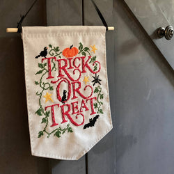 Love Poppet – Trick or Treat Cross Stitch Kit (ONLINE ORDER ONLY)