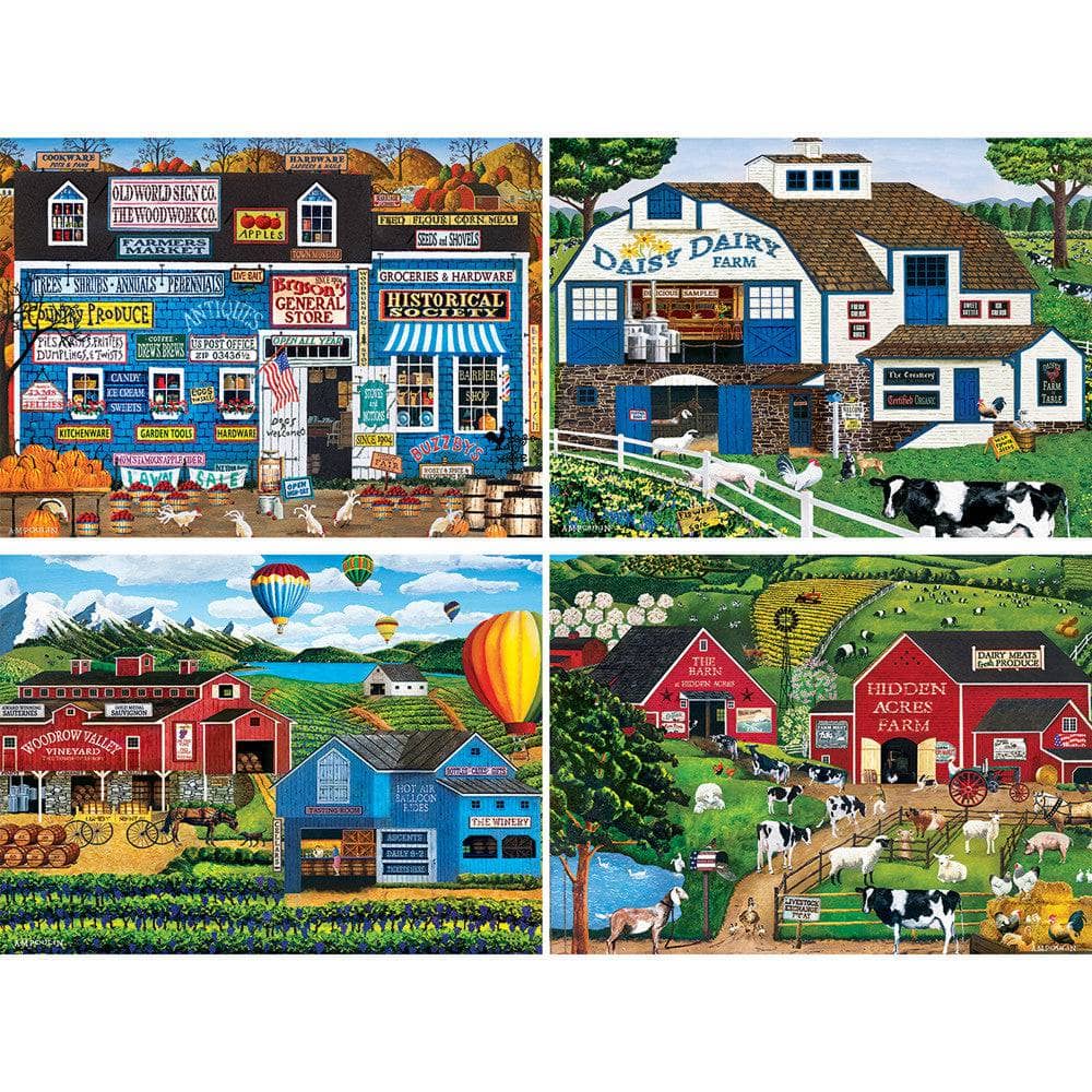 A.M. Poulin Gallery - 500 Piece Jigsaw Puzzles 4 Pack (ONLINE ORDER ONLY)