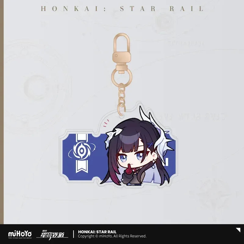 Honkai: Star Rail Pom-Pom Exhibition Series Acrylic Keychain
