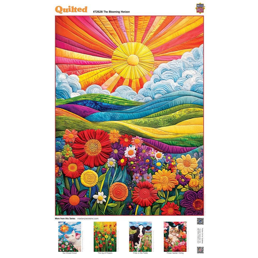 Quilted - The Blooming Horizon 1000 Piece Jigsaw Puzzle (ONLINE ORDER ONLY)
