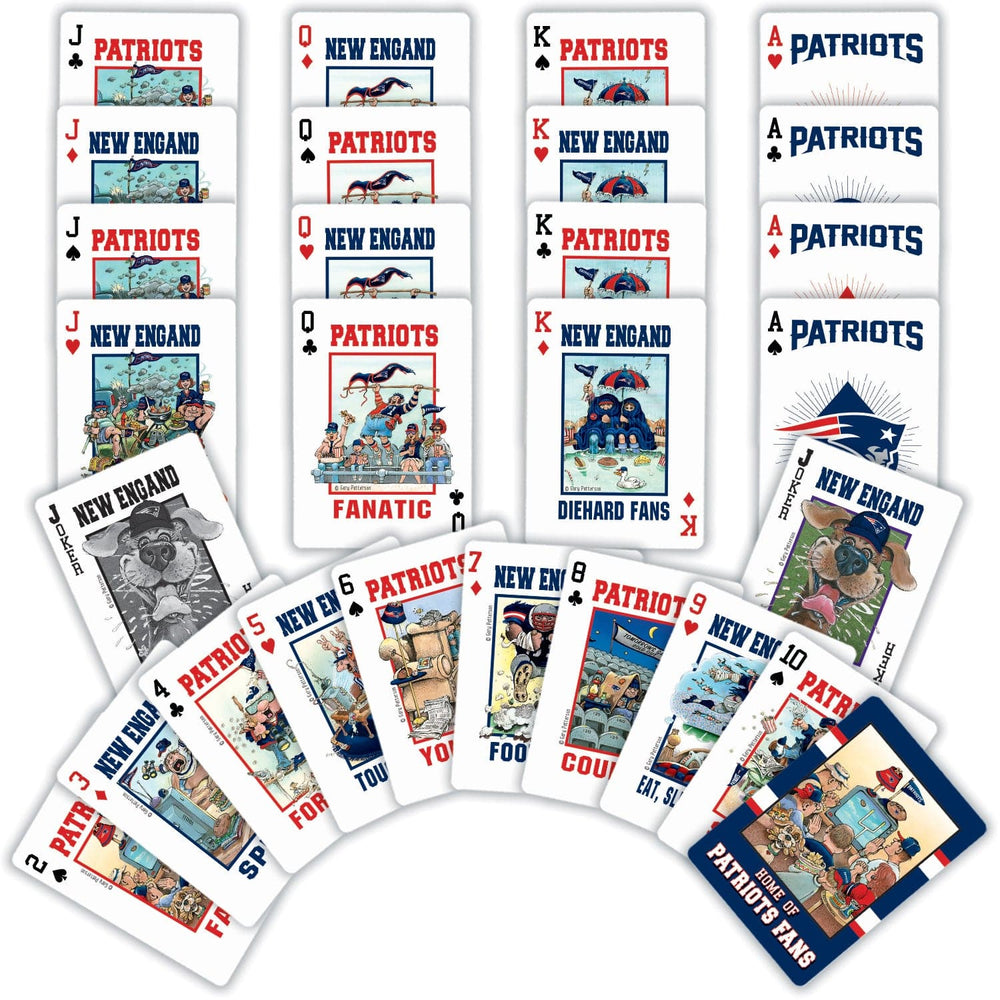 New England Patriots Fan Deck Playing Cards - 54 Card Deck (ONLINE ORDER ONLY)