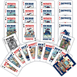 New England Patriots Fan Deck Playing Cards - 54 Card Deck (ONLINE ORDER ONLY)