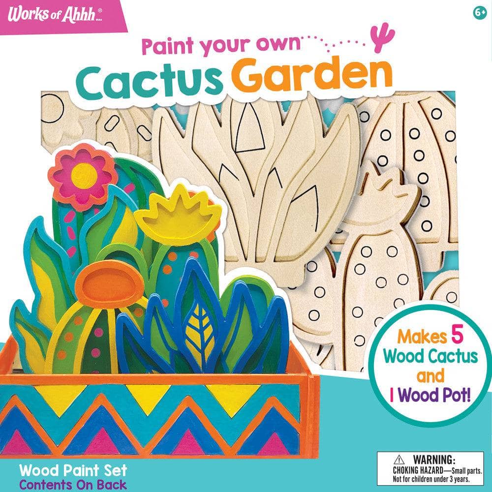Cactus Garden Wood Craft & Paint Kit