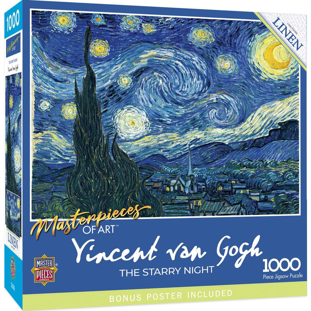 MasterPieces of Art - The Starry Night 1000 Piece Jigsaw Puzzle (ONLINE ORDER ONLY)