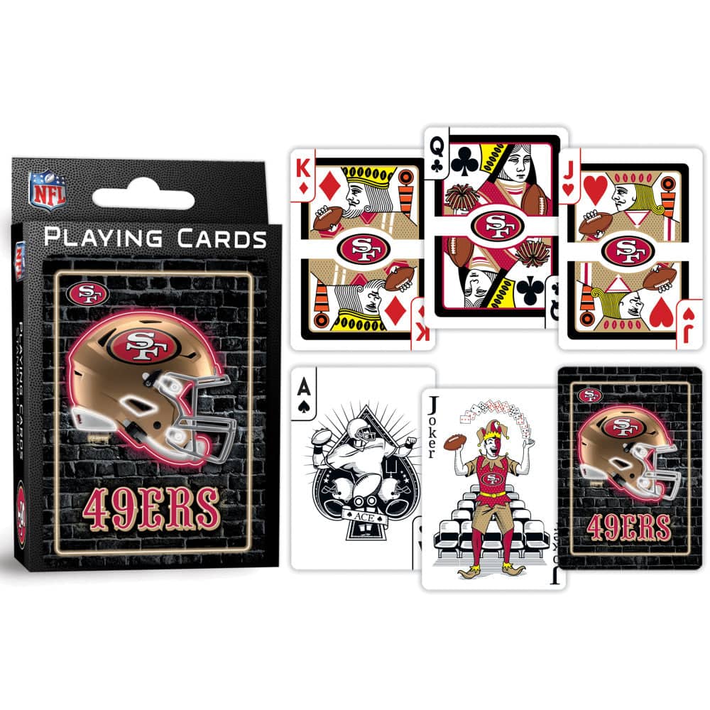 San Francisco 49ers Neon-Styled Playing Cards - 54 Card Deck (ONLINE ORDER ONLY)