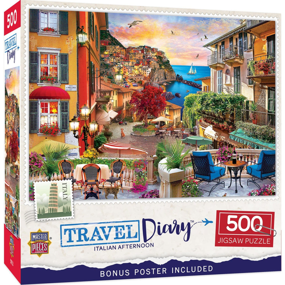 Travel Diary - Italian Afternoon 500 Piece Jigsaw Puzzle (ONLINE ORDER ONLY)