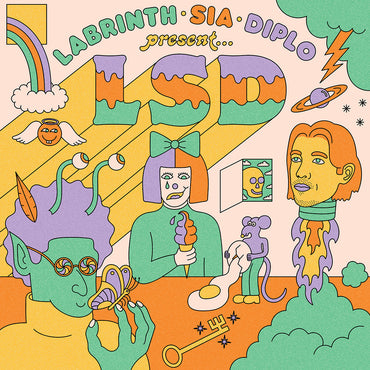 LSD Feat. Labrinth, Sia and Diplo - LSD (5th Anniversary Edition) (Colored Vinyl, Green, Anniversary Edition, Alternate Cover) [Vinyl] (ONLINE ORDER ONLY)