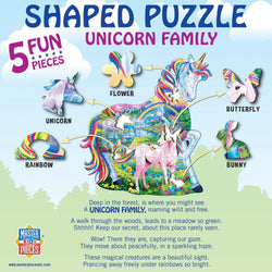 Unicorn Family - 100 Piece Shaped Jigsaw Puzzle (ONLINE ORDER ONLY)