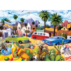 Roadsides of the Southwest - Other Side of the Border 500 Piece Jigsaw Puzzle (ONLINE ORDER ONLY)